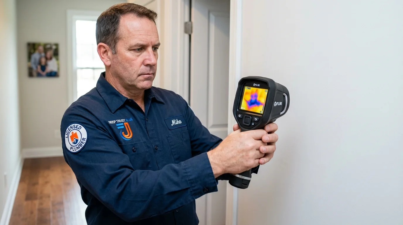 Thermal imaging leak detection by Johns Plumbing LLC in Pataskala